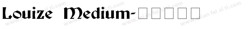 Louize Medium字体转换